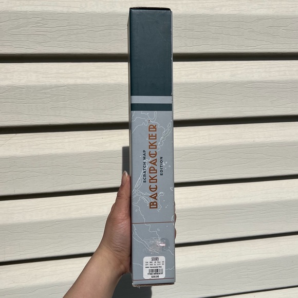 Luckies of London World Scratch Map Backpacker Edition Personalized Travel - Picture 5 of 7